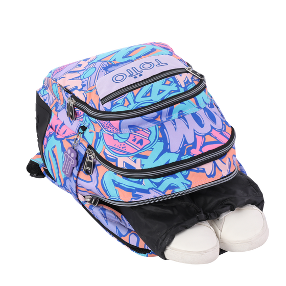 Totto-Mochila para ESO y Bachillerato Estampado Wish Gray - Goctal - Imagen 7