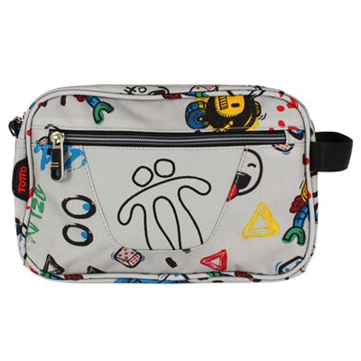 Estuche escolar doble Totto gris robots - Imagen 2