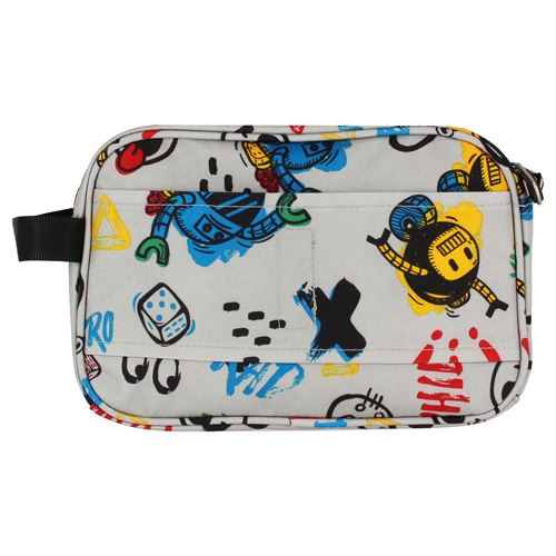 Estuche escolar doble Totto gris robots - Imagen 4